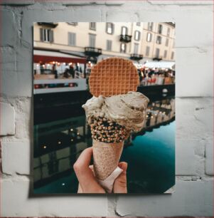 Πίνακας, Ice Cream by the Canal Παγωτό δίπλα στο κανάλι