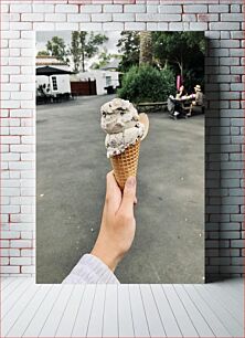 Πίνακας, Ice Cream Cone in the Park Παγωτό χωνάκι στο πάρκο