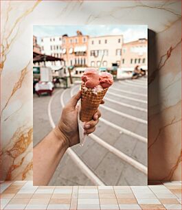 Πίνακας, Ice Cream in the City Παγωτό στην Πόλη