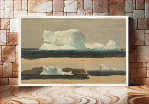 Πίνακας, Icebergs, Twillingate by Frederic Edwin Church, American, 1826–1900