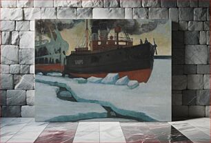 Πίνακας, Icebreaker, 1900, Juho Rissanen