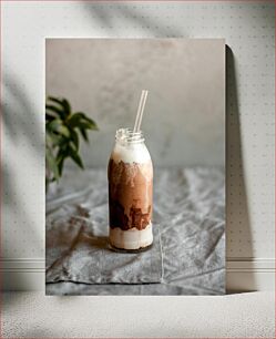 Πίνακας, Iced Coffee in Mason Jar Παγωμένος καφές σε βάζο Mason