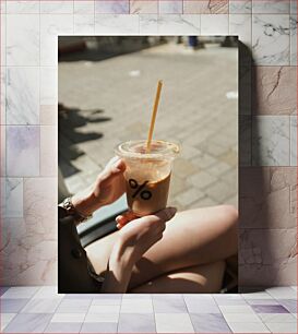 Πίνακας, Iced Coffee on a Sunny Day Παγωμένος καφές σε μια ηλιόλουστη μέρα