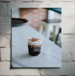 Πίνακας, Iced Coffee with Cream Παγωμένος Καφές με Κρέμα