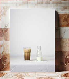 Πίνακας, Iced Coffee with Milk Παγωμένος Καφές με Γάλα