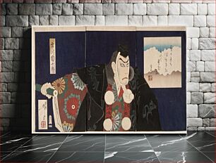 Πίνακας, Ichikawa Danjūrō IX as Masashibō Benkei in Kanjinchō by Tsukioka Yoshitoshi