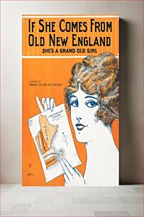Πίνακας, If she comes from old New England she's a grand old girl (1914) chromolithograph art by Richard Howard