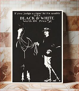 Πίνακας, If you judge a cigar by its quality try a Black & White (ca. 1890–1900) by Edward Penfield
