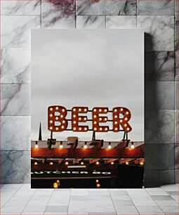 Πίνακας, Illuminated Beer Sign Φωτιζόμενη πινακίδα μπύρας