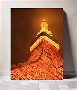 Πίνακας, Illuminated Tower at Night Φωτισμένος Πύργος τη νύχτα