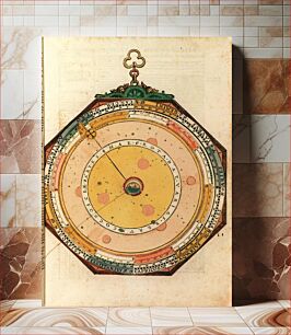 Πίνακας, Illustration de Astronomicum Caesareum : Disque mobile permettant de trouver les "maisons" astrologiques