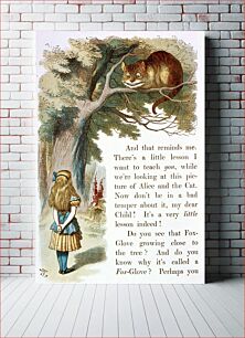 Πίνακας, Illustration from The Nursery "Alice", "Alice's Adventures in Wonderland" (1890) illustrated by John Tenniel