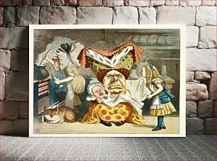 Πίνακας, Illustration from The Nursery "Alice", "Alice's Adventures in Wonderland" (1890) illustrated by John Tenniel
