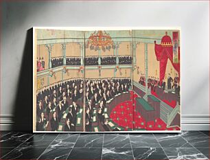 Πίνακας, Illustration of The Imperial Assembly of the House of Peers (Teikoku gikai kizokuin no zu)