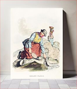 Πίνακας, Illustration of welsh women from Picturesque Representations of the Dress and Manners of the English(1814) by William Alexander (1767-1816)
