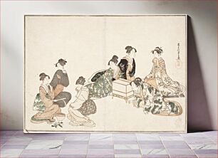 Πίνακας, Image from album of poetry 'Haru no iro' by Kubo Shunman