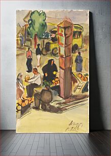 Πίνακας, In a market by Zolo Palugyay