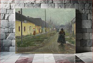 Πίνακας, In a village, Teodor Jozef Mousson