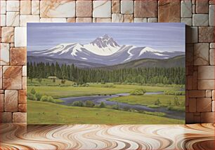 Πίνακας, In the Cascade Mountains by Edward Bruce