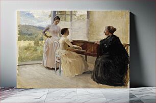 Πίνακας, In the drawing room at haikko, study, 1888, by Albert Edelfelt
