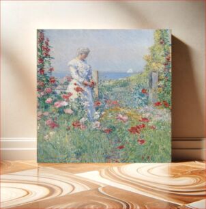 Πίνακας, In the Garden (Celia Thaxter in Her Garden) by Frederick Childe Hassam