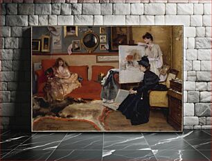Πίνακας, In the Studio by Alfred Stevens