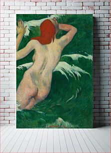 Πίνακας, In the Waves (Dans les Vagues) (1889) by Paul Gauguin