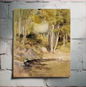 Πίνακας, In the woods, by Albert Edelfelt