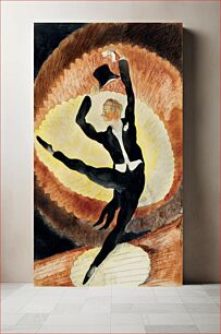 Πίνακας, In Vaudeville: Acrobatic Male Dancer with Top Hat (1920) by Charles Demuth