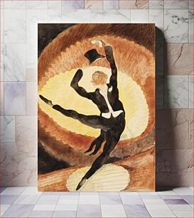 Πίνακας, In Vaudeville: Acrobatic Male Dancer with Top Hat by Charles Demuth