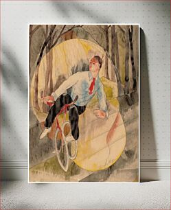 Πίνακας, In Vaudeville, the Bicycle Rider (1919) by Charles Demuth