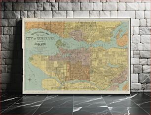 Πίνακας, Indexed guide map of the city of Vancouver and suburbs