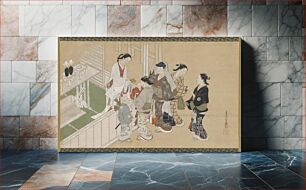 Πίνακας, Infant's first visit to a Shinto shrine, Nishikawa Sukenobu