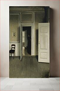 Πίνακας, Interior from the home of the artist, 1900, Vilhelm Hammershøi