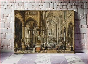 Πίνακας, Interior of a Gothic Cathedral by Paul Vredeman de Vries