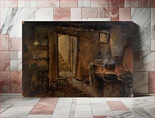 Πίνακας, Interior of a Kitchen by Eliphalet Fraser Andrews