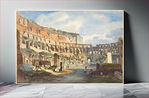 Πίνακας, Interior of the Colosseum by Ippolito Caffi (1809–1866)