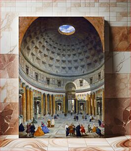 Πίνακας, Interior of the Pantheon, Rome (ca. 1734) by Giovanni Paolo Panini