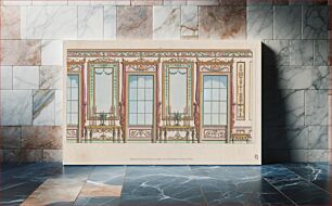Πίνακας, Interior Ornamented Wall with Windows and Pier-Glasses, nos. 267–273 ("Designs for Various Ornaments," pl. 47)