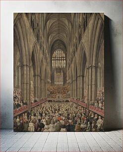 Πίνακας, Interior View of Westminster Abbey on the Commemoration of Handel, Taken from the Manager's Box