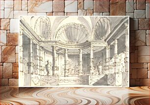 Πίνακας, Interior with columns by Aron Wallick