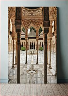 Πίνακας, Intricate Courtyard with Ornate Architecture Περίπλοκη αυλή με περίτεχνη αρχιτεκτονική
