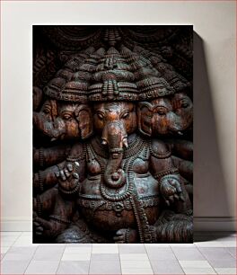 Πίνακας, Intricate Elephant Sculpture Περίπλοκο γλυπτό ελέφαντα