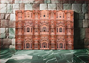 Πίνακας, Intricate Facade of Hawa Mahal Περίπλοκη πρόσοψη του Hawa Mahal