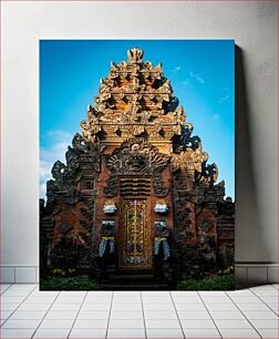 Πίνακας, Intricate Temple Sculpture Περίπλοκο γλυπτό ναού