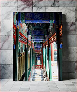 Πίνακας, Intricate Traditional Corridor Περίπλοκος παραδοσιακός διάδρομος