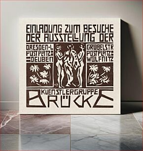 Πίνακας, Invitation to an Exhibition of the Artists Group Brücke (1906) by Ernst Ludwig Kirchner