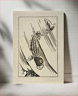 Πίνακας, Ipswich Prints: Fish leaping a waterfall by Arthur Wesley Dow