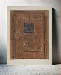 Πίνακας, Iron Hinges on Door (ca.1936) by Bertha Semple