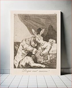 Πίνακας, Is the doctor or the disease killing him? by Francisco Goya